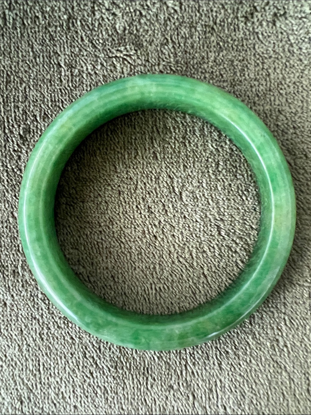 Green Jade Bangle Bracelet